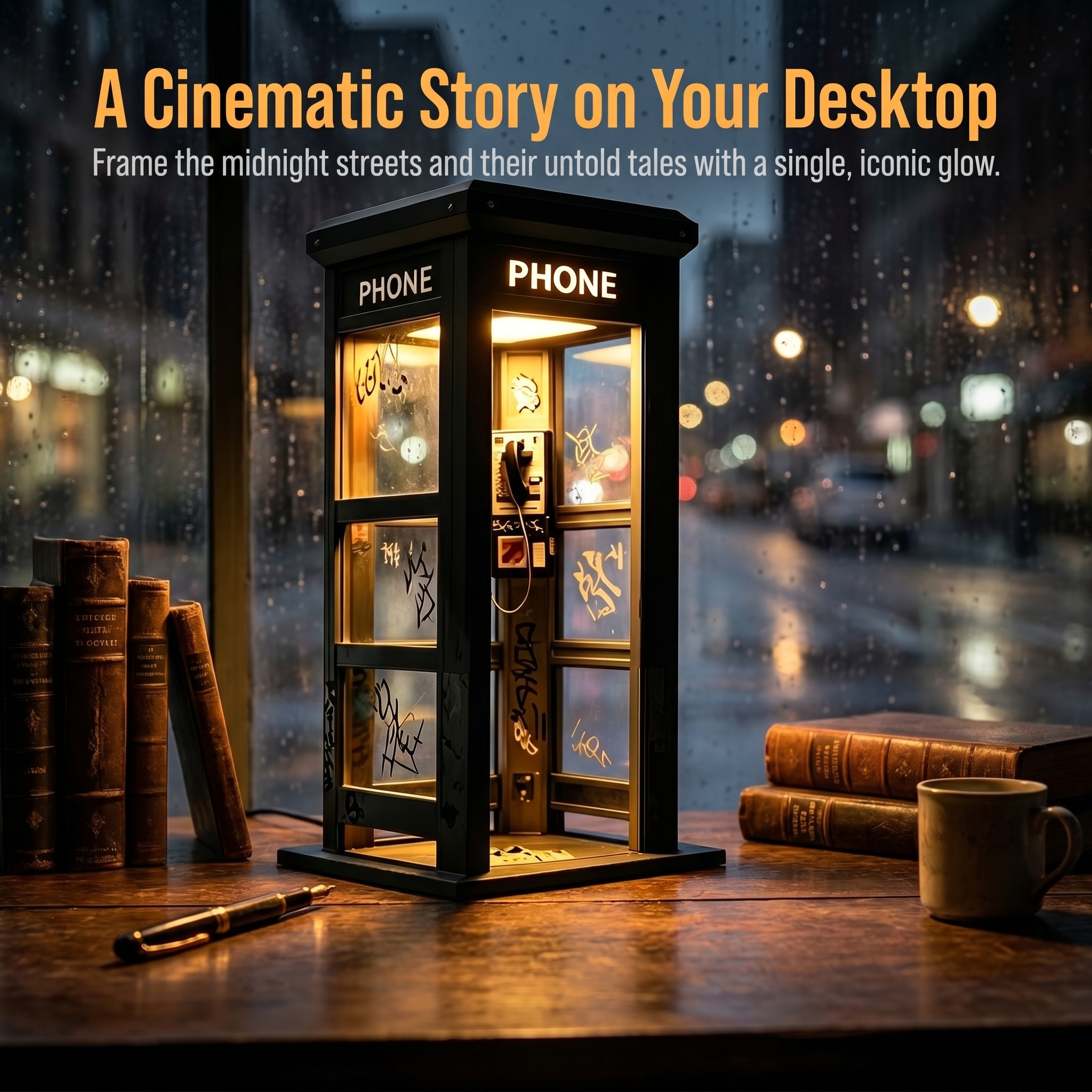 Vintage Phone Booth Ambient Lamp-EASESTER