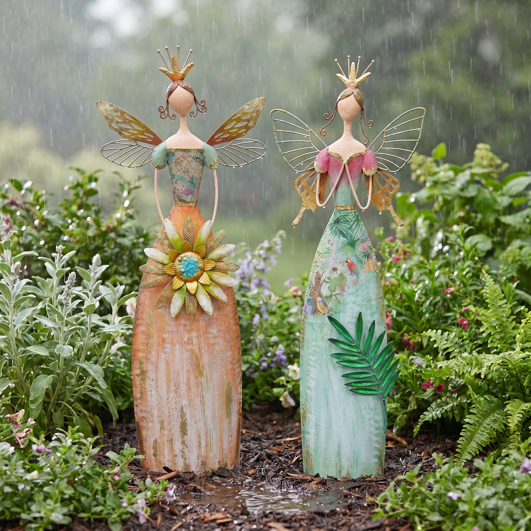 Fairy Angel Garden Metal Statue