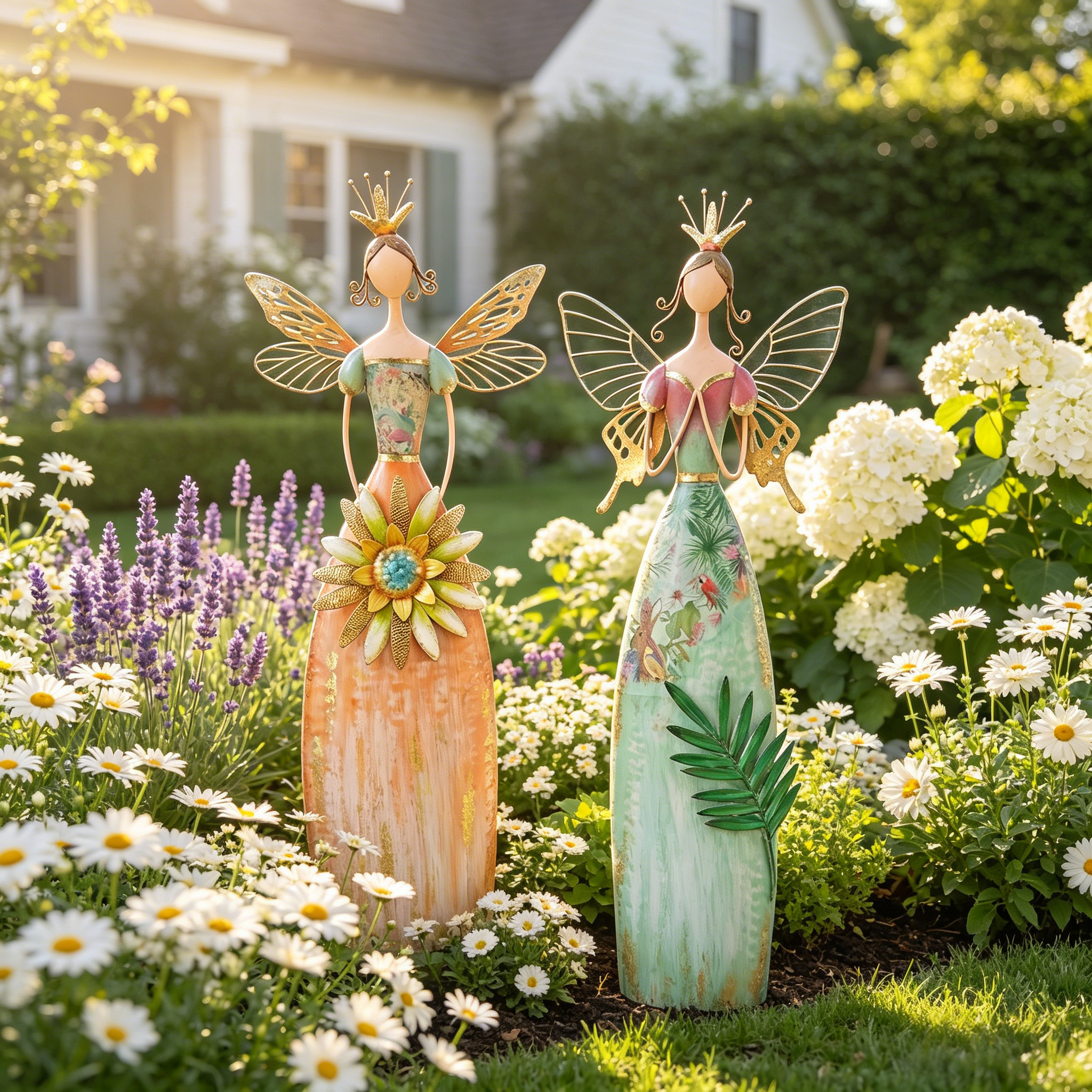 Fairy Angel Garden Metal Statue