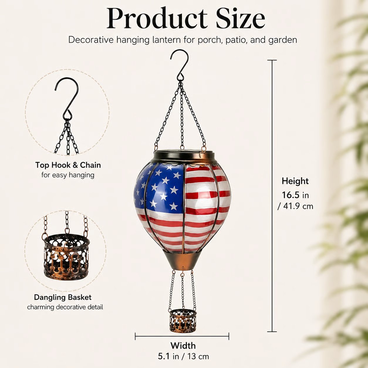 250th Anniversary Solar Hot Air Balloon Lantern