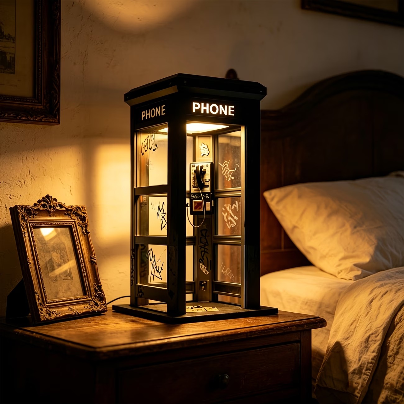 Vintage Phone Booth Ambient Lamp-EASESTER