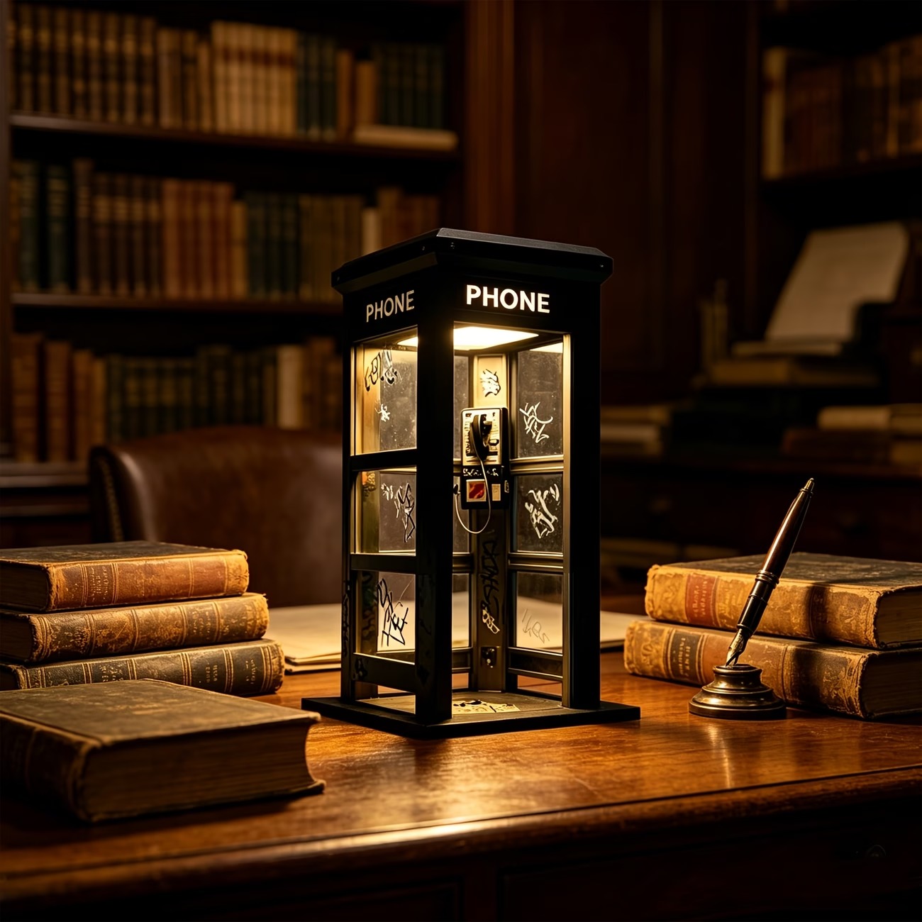 Vintage Phone Booth Ambient Lamp-EASESTER
