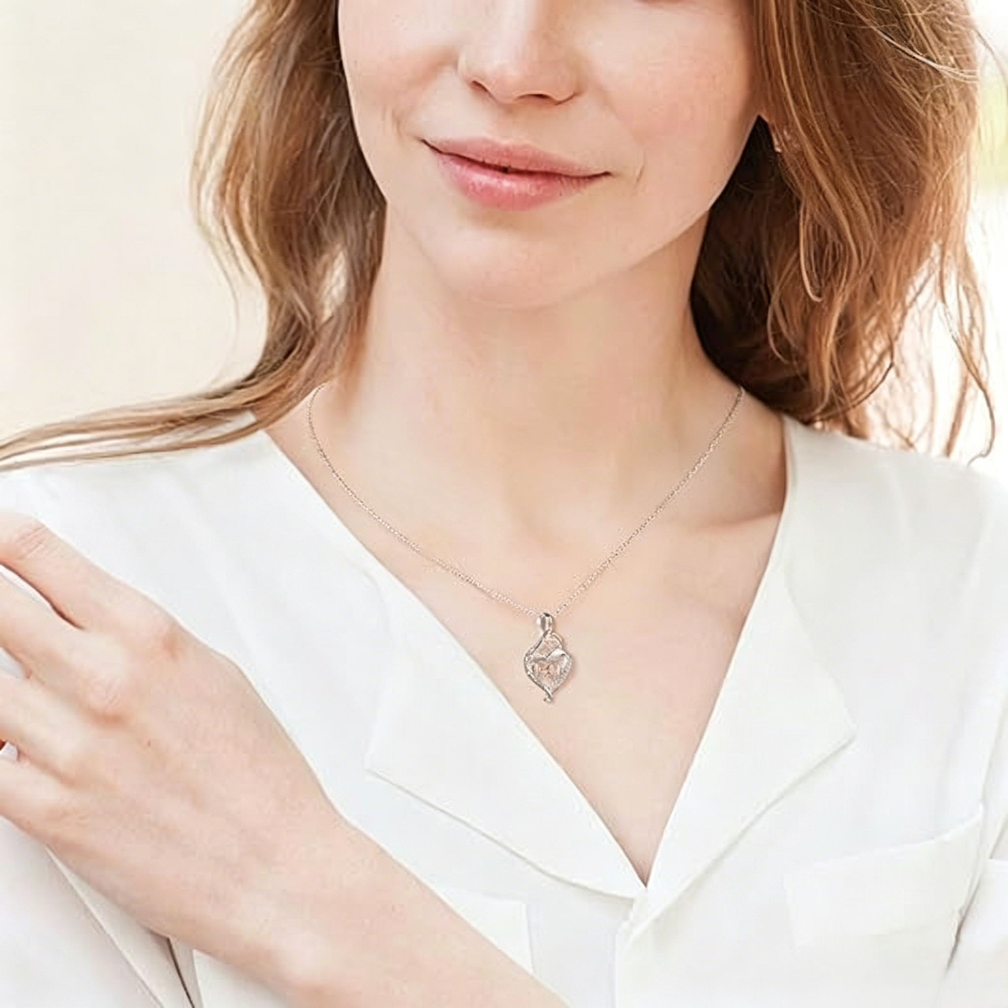12 Months Birthstone Heart & Mom【necklace】| 925 silver