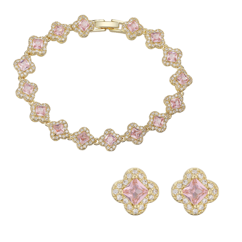 12 Months Birthstone Sakura Earrings