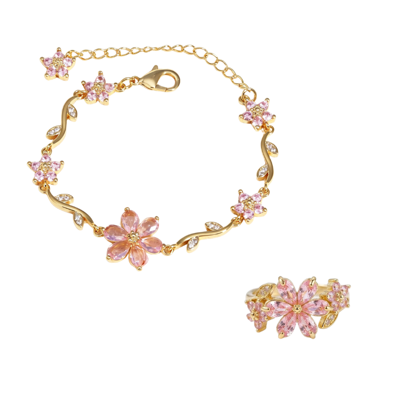 Luxury Flower Bracelet / Ring