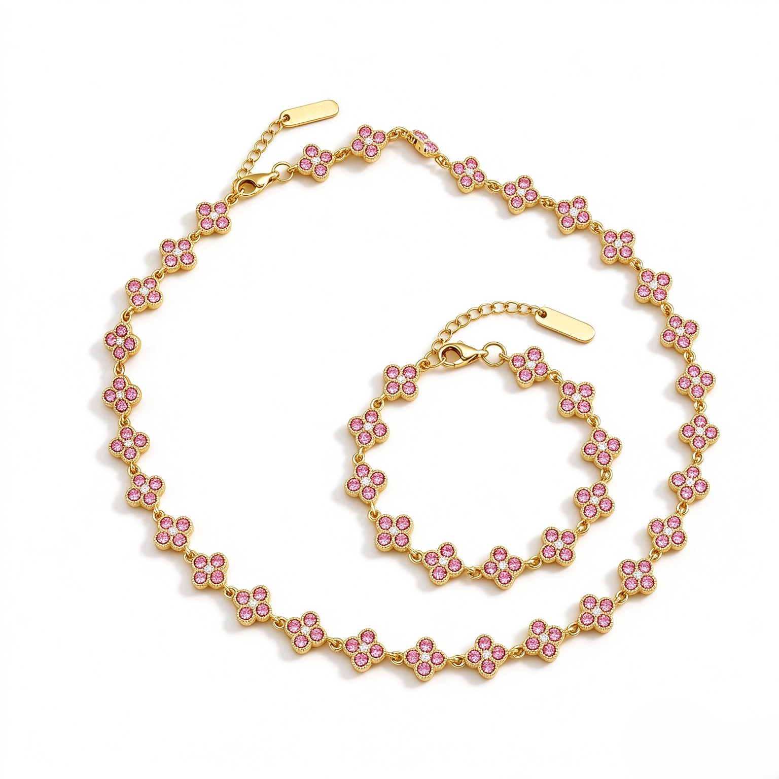 Solid Color Sakura Bracelet / Necklace / Ring / Earrings / Set