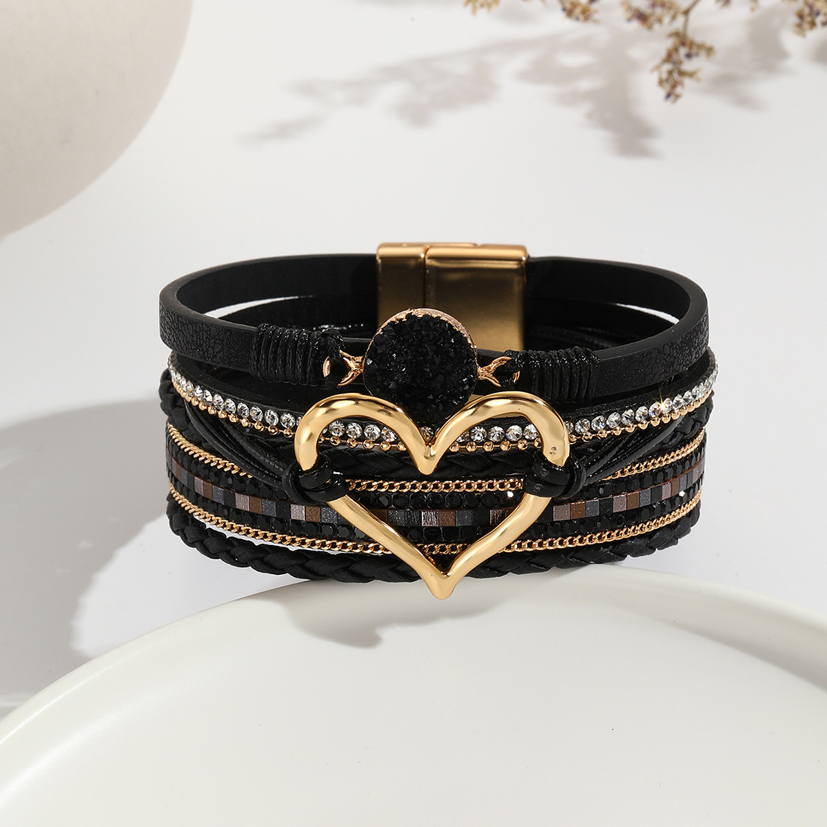 Stone‑Dream Heart Bracelet