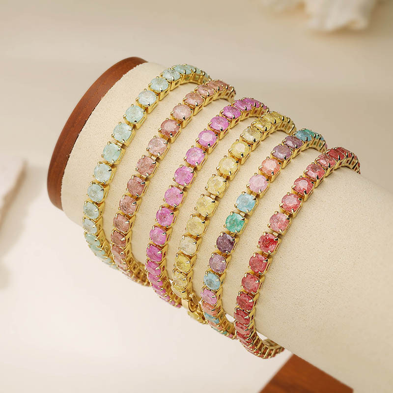 Candy Color Pave Stackable Bracelet