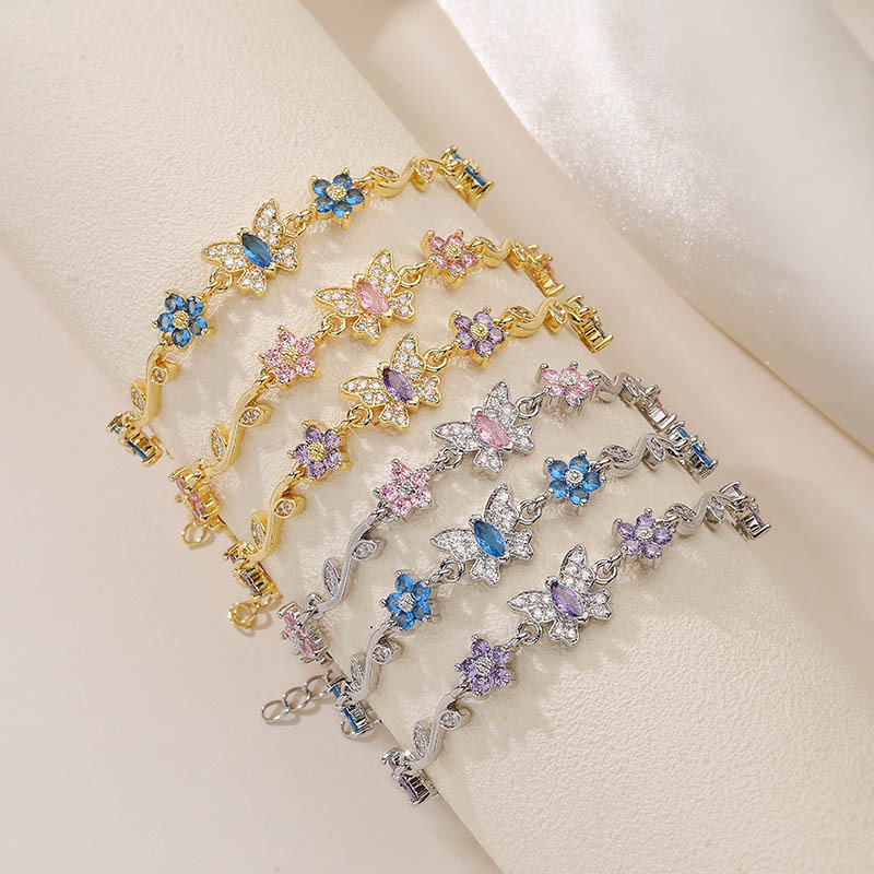 Five-Petal Flower & Bow Bracelet / Necklace