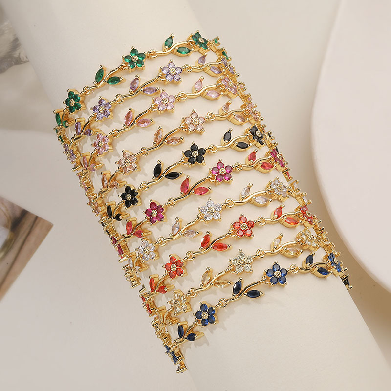 Vine Five-Petal Flower Bracelet