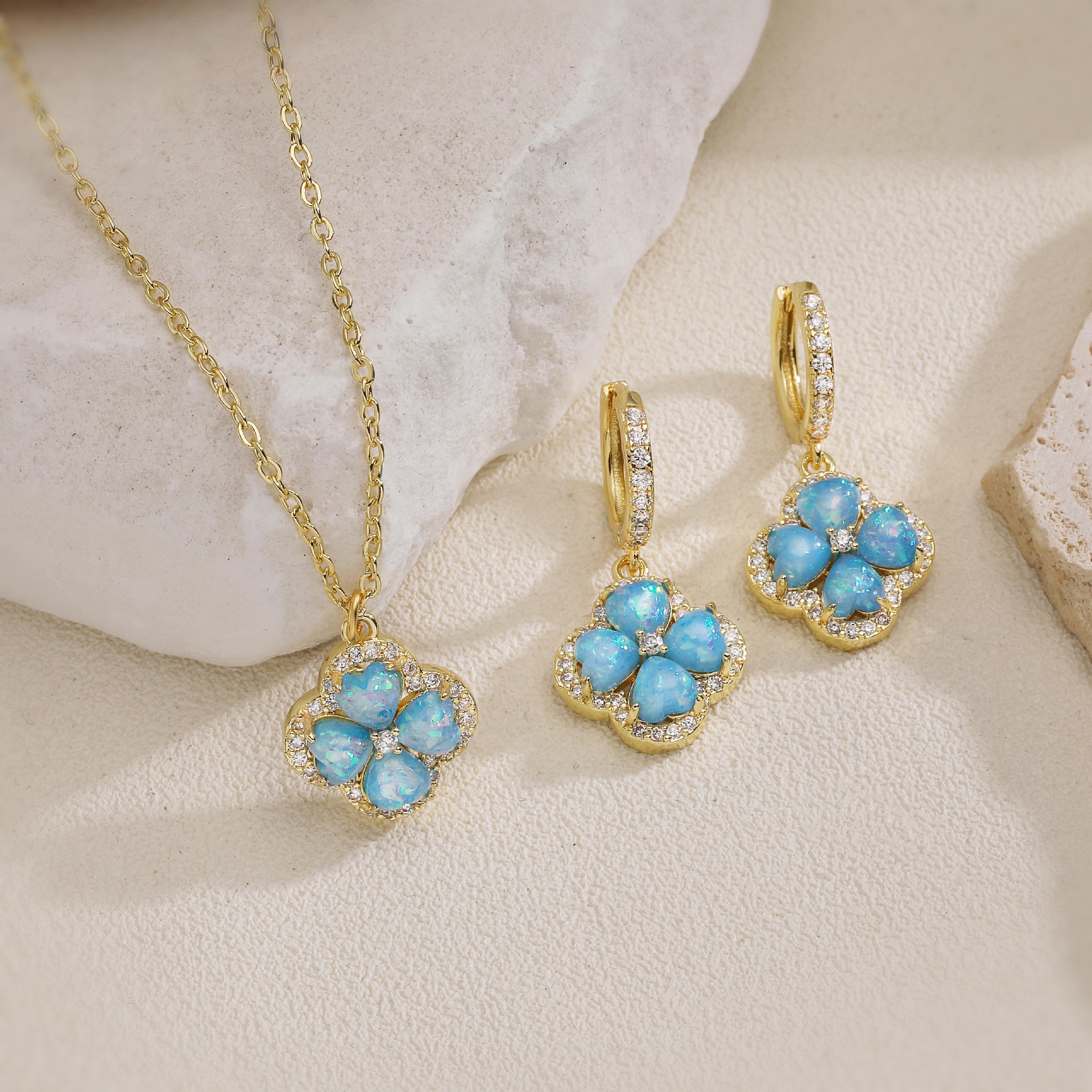 Fresh Sakura Necklace / Earrings·