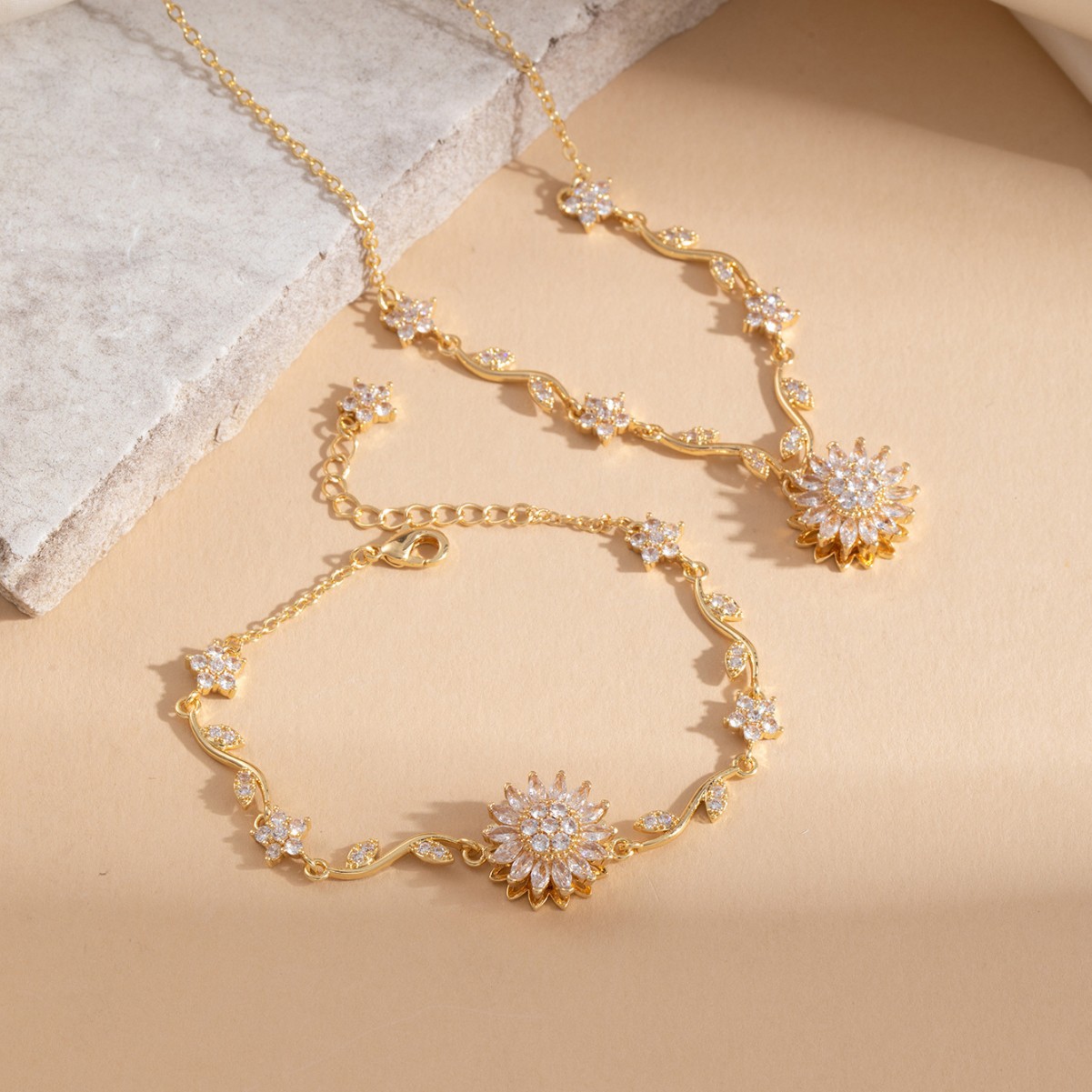 Sun Flower Bracelet / Necklace