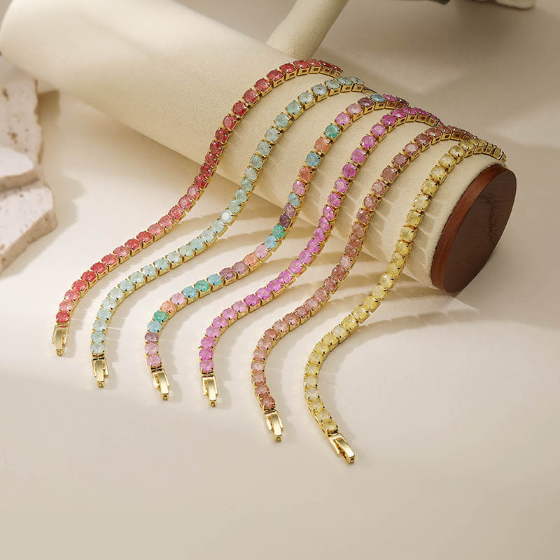 Candy Color Pave Stackable Bracelet