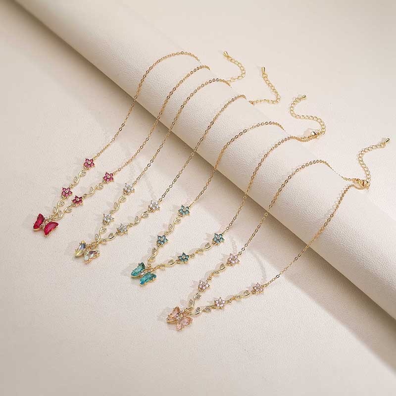Five-Petal Flower & Bow Bracelet / Necklace