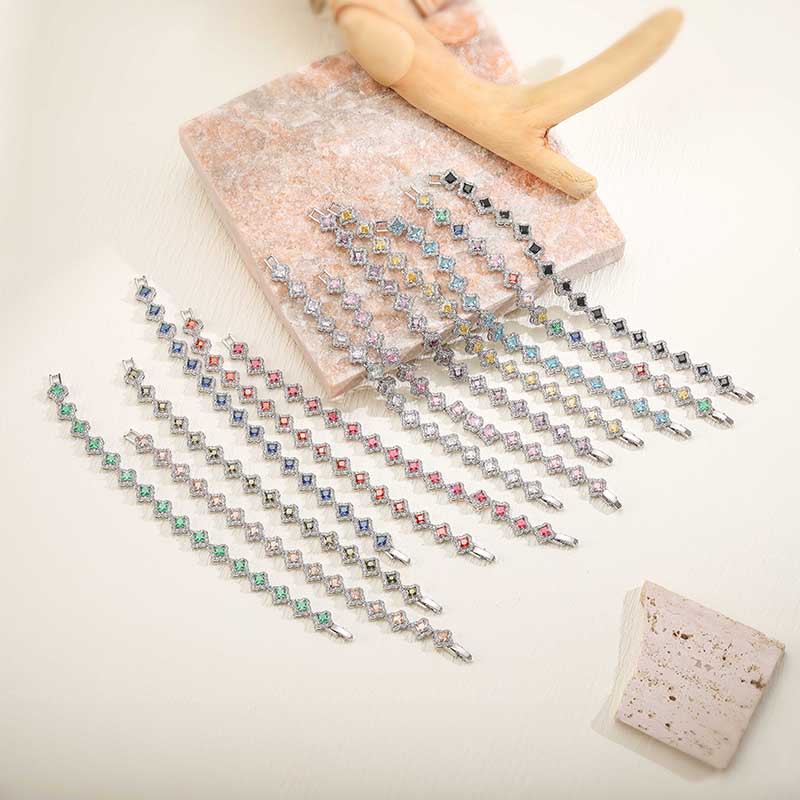 12 Months Birthstone Sakura Earrings