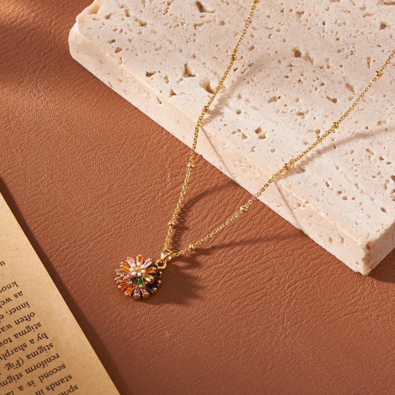 Rainbow Daisy Bracelet / Necklace / Ring / Earrings / Set