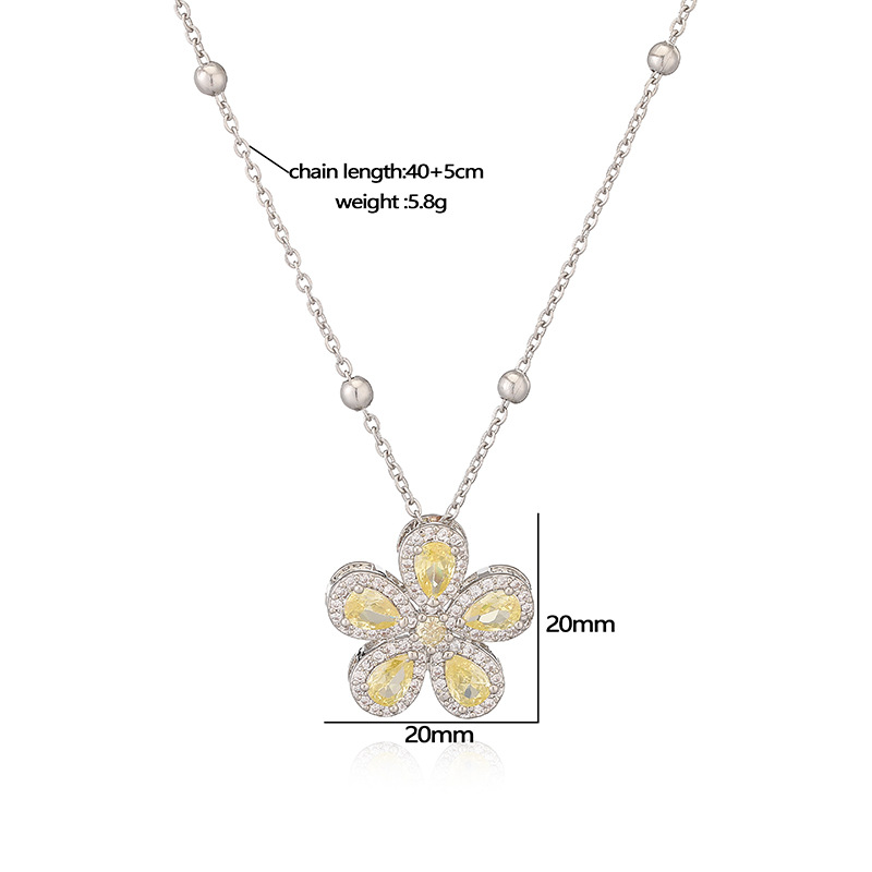 Five Petal Flower Necklace / Ring / Set