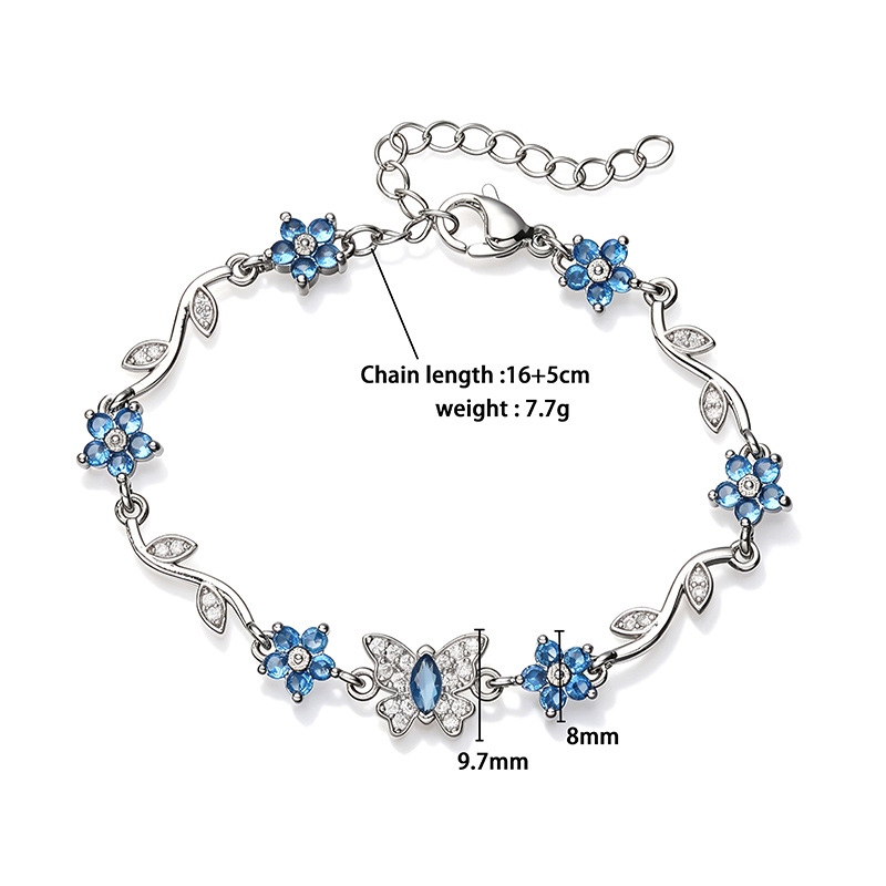 Five-Petal Flower & Bow Bracelet / Necklace