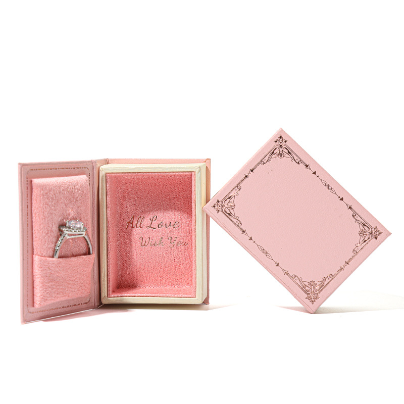 Vintage Book Shaped Jewelry Gift Box