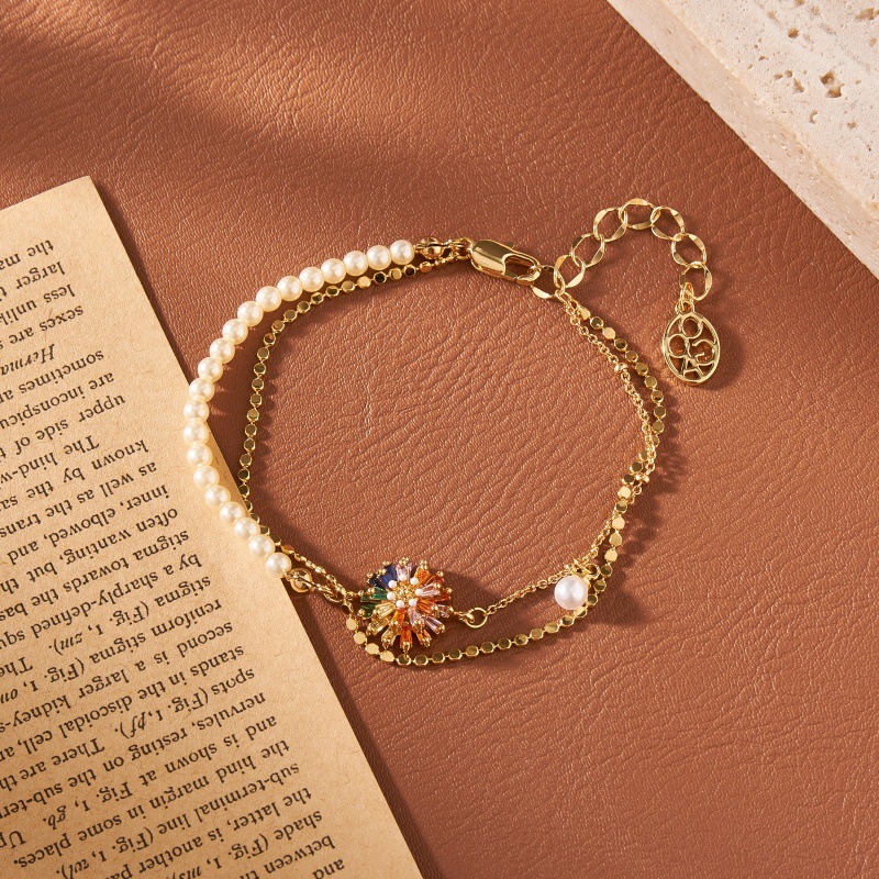 Rainbow Daisy Bracelet / Necklace / Ring / Earrings / Set