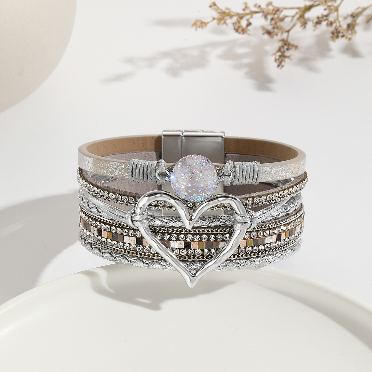 Stone‑Dream Heart Bracelet