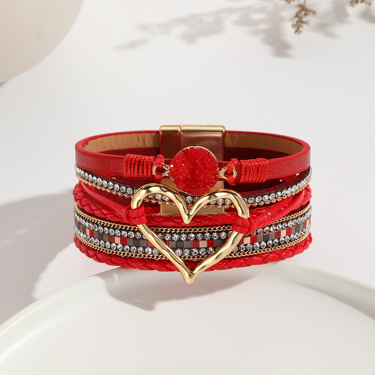 Stone‑Dream Heart Bracelet