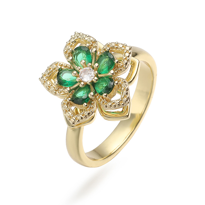 Sun flower Spinning Ring