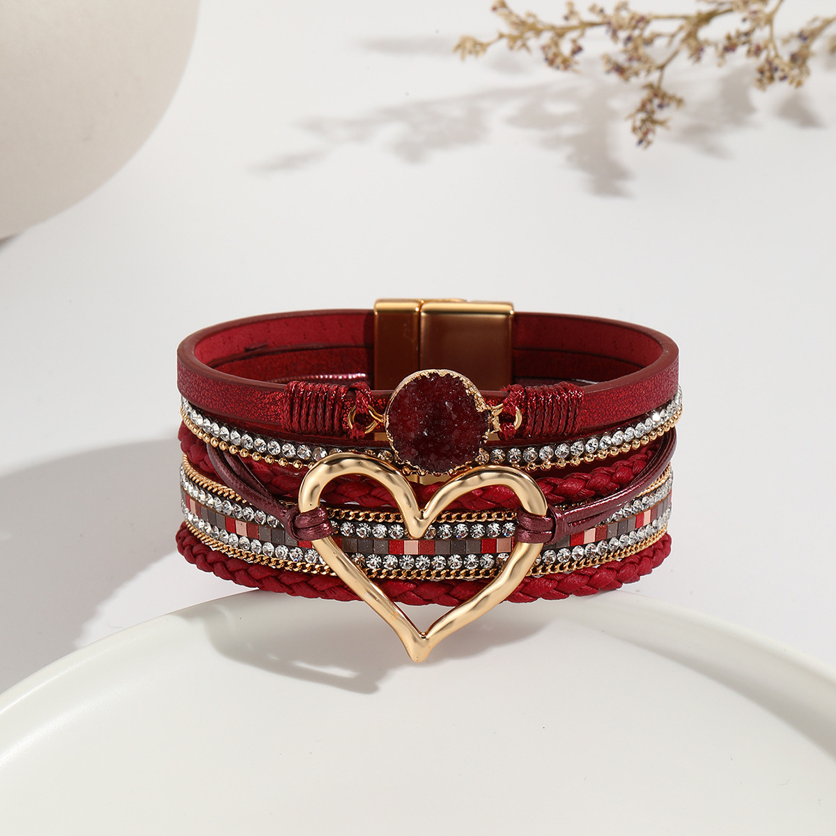 Stone‑Dream Heart Bracelet