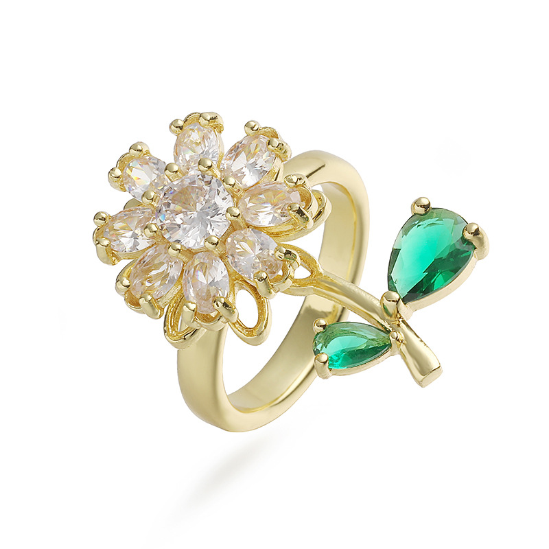 Sun flower Spinning Ring