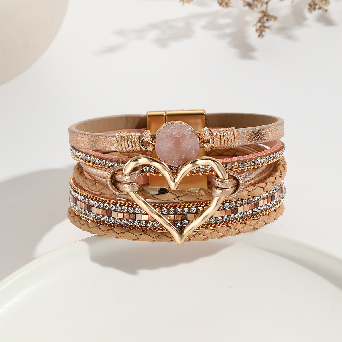 Stone‑Dream Heart Bracelet