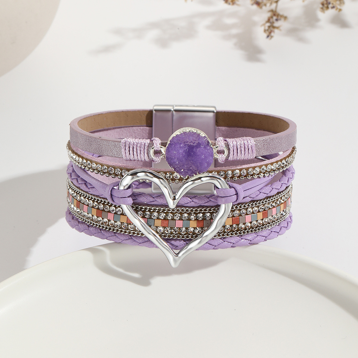 Stone‑Dream Heart Bracelet