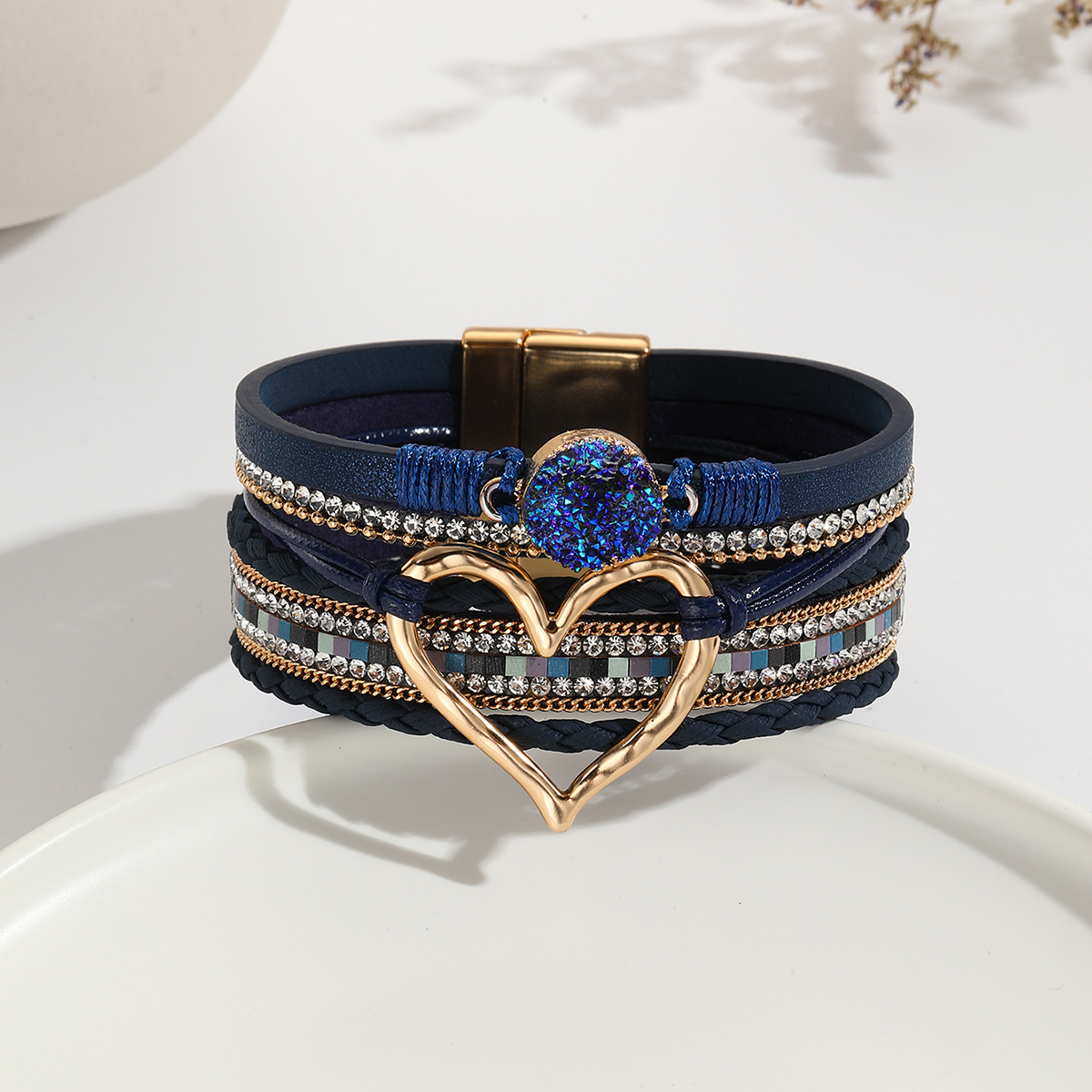 Stone‑Dream Heart Bracelet
