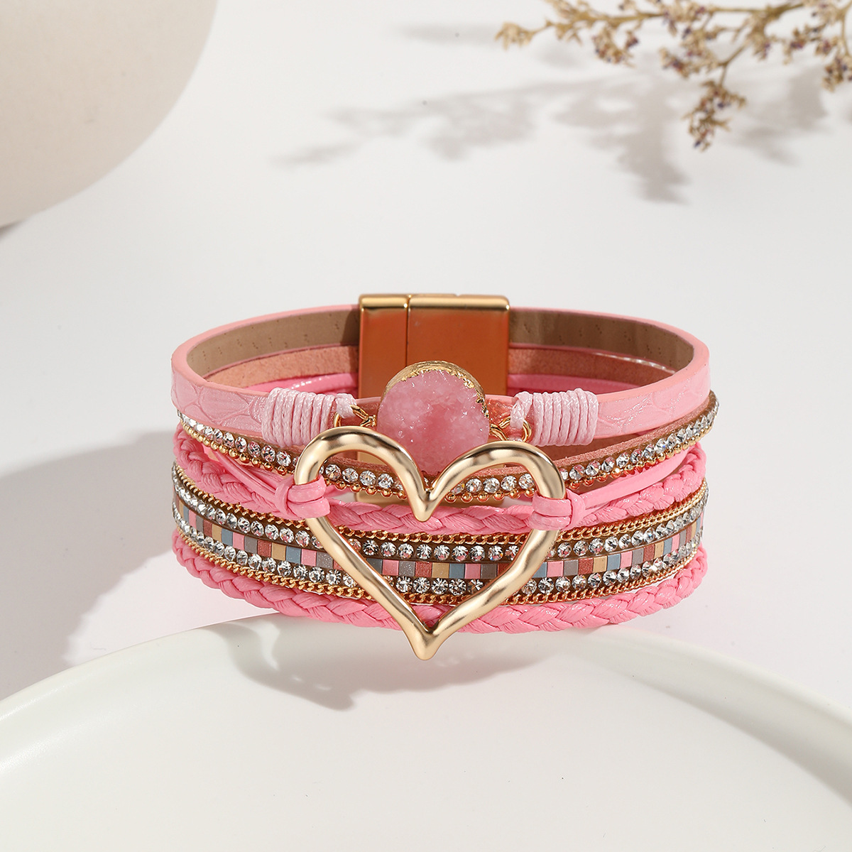 Stone‑Dream Heart Bracelet