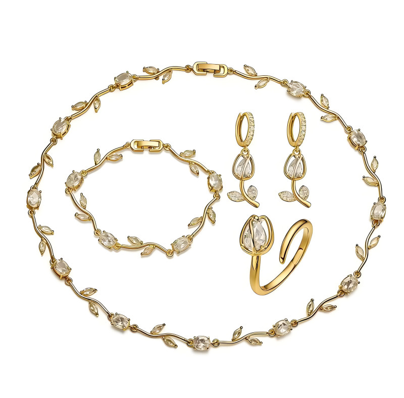 Tulip Flower -【Bracelet/Ring/Earrings/Necklace/Set】
