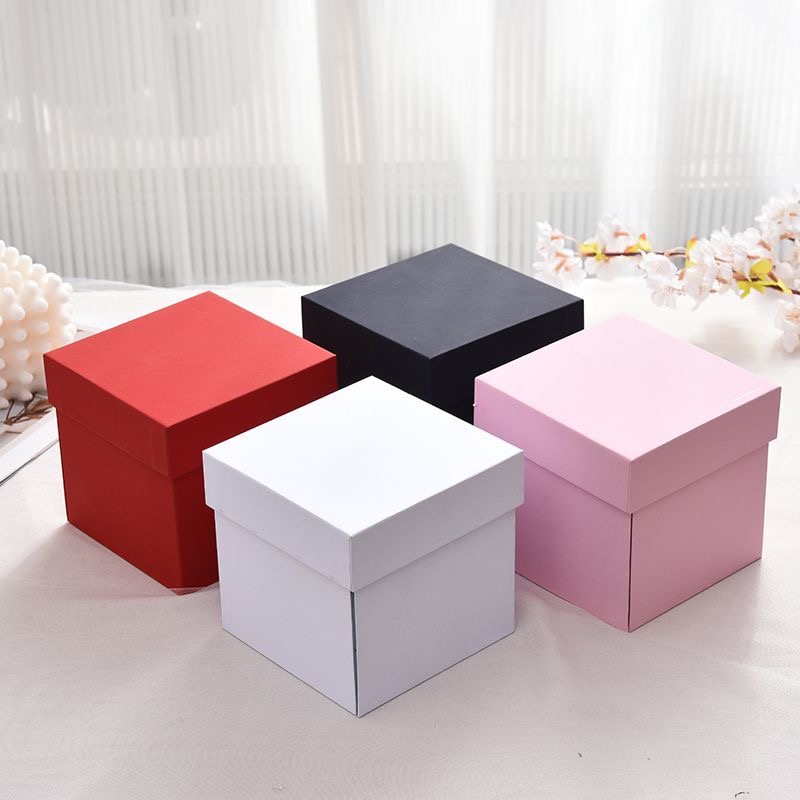 Rotatable Double-Layer Soap Rose Jewelry Gift Box