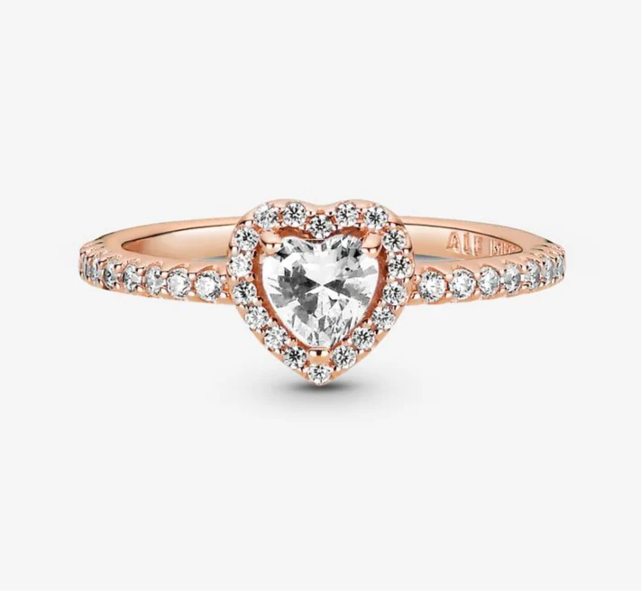 S925 Sterling Silver Elevated & Sparkling Heart collection-Necklace / Ring / Earrings / Set