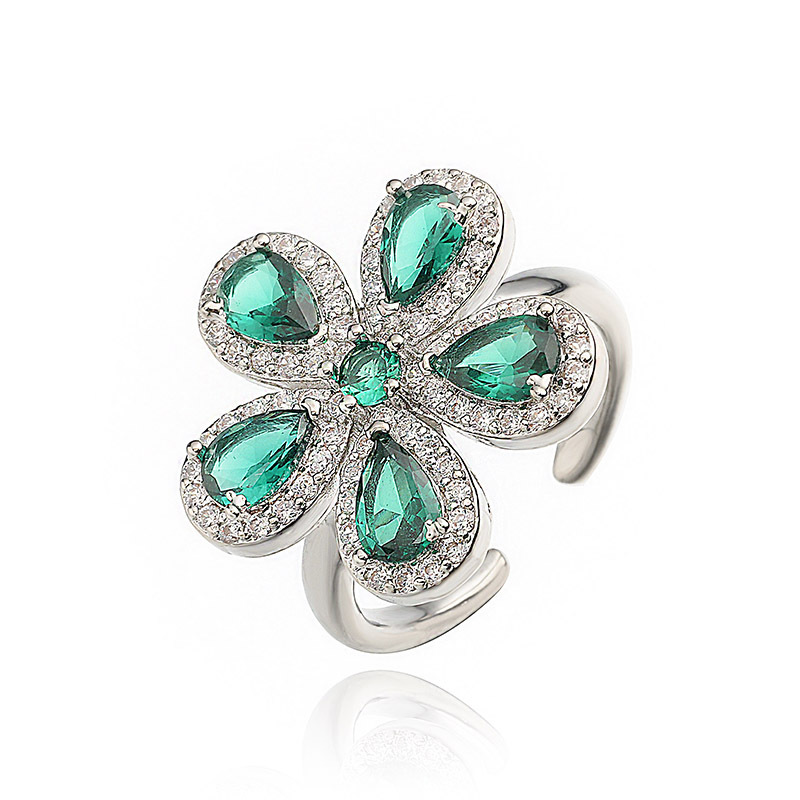 Five Petal Flower Necklace / Ring / Set