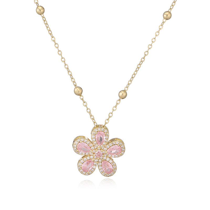 Five Petal Flower Necklace / Ring / Set