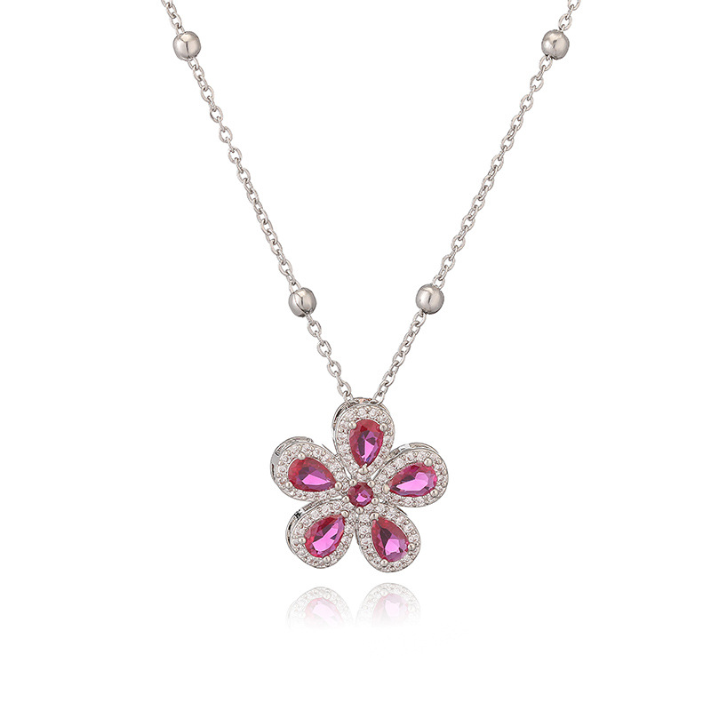 Five Petal Flower Necklace / Ring / Set