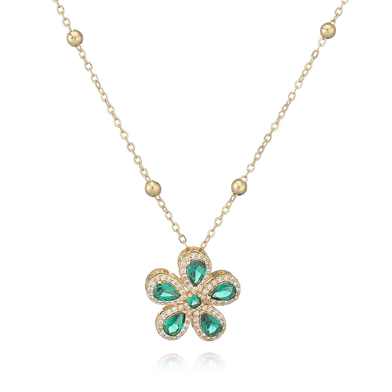 Five Petal Flower Necklace / Ring / Set