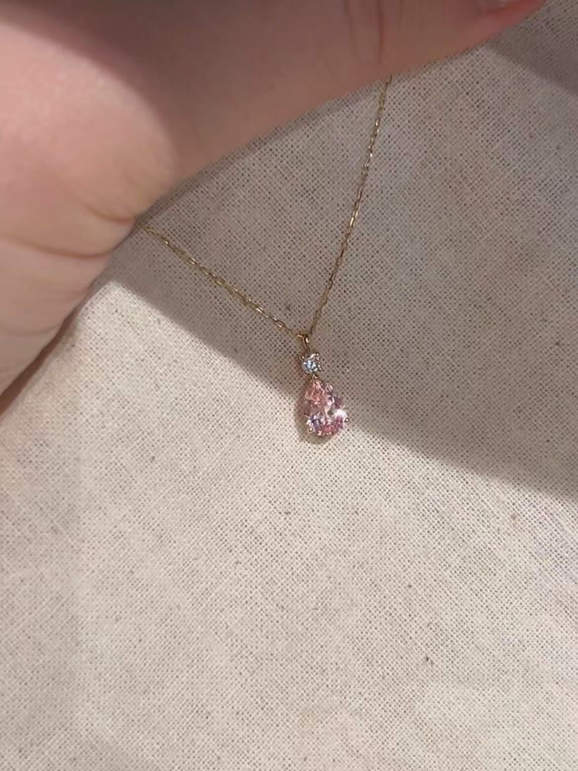 Pink Diamond Necklace