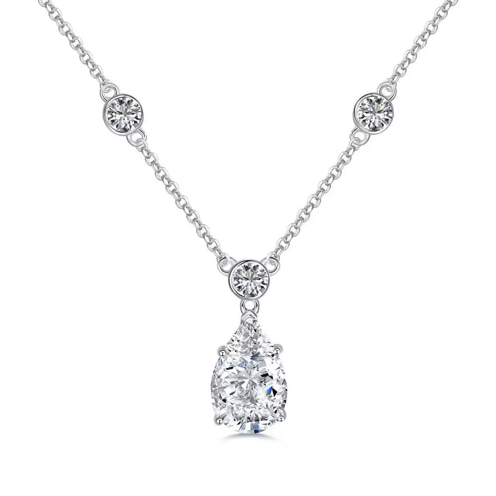 Oval Diamond Love Necklace