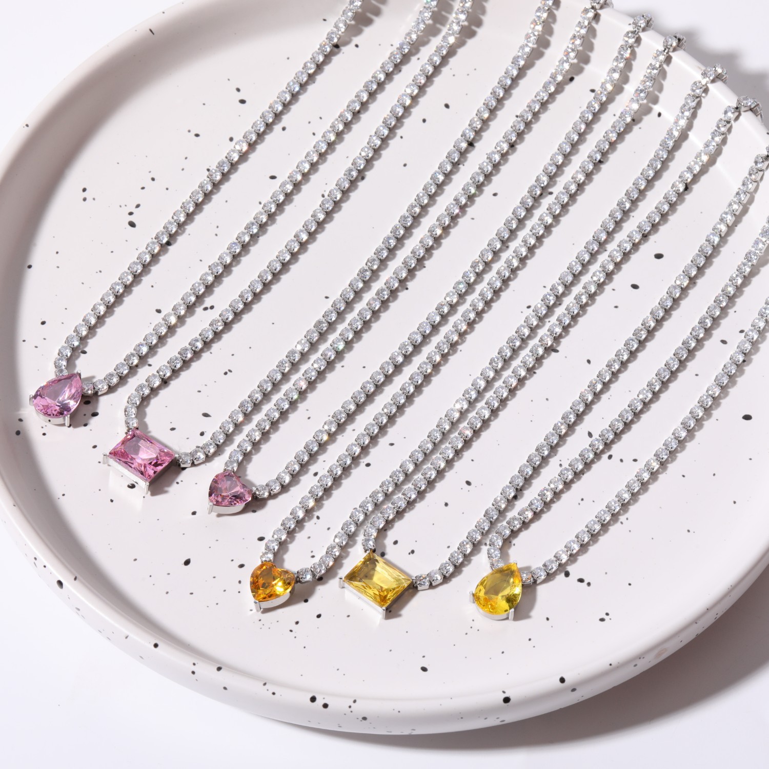 Luxury Minimalist Sugar Cube Zircon - 【necklace】