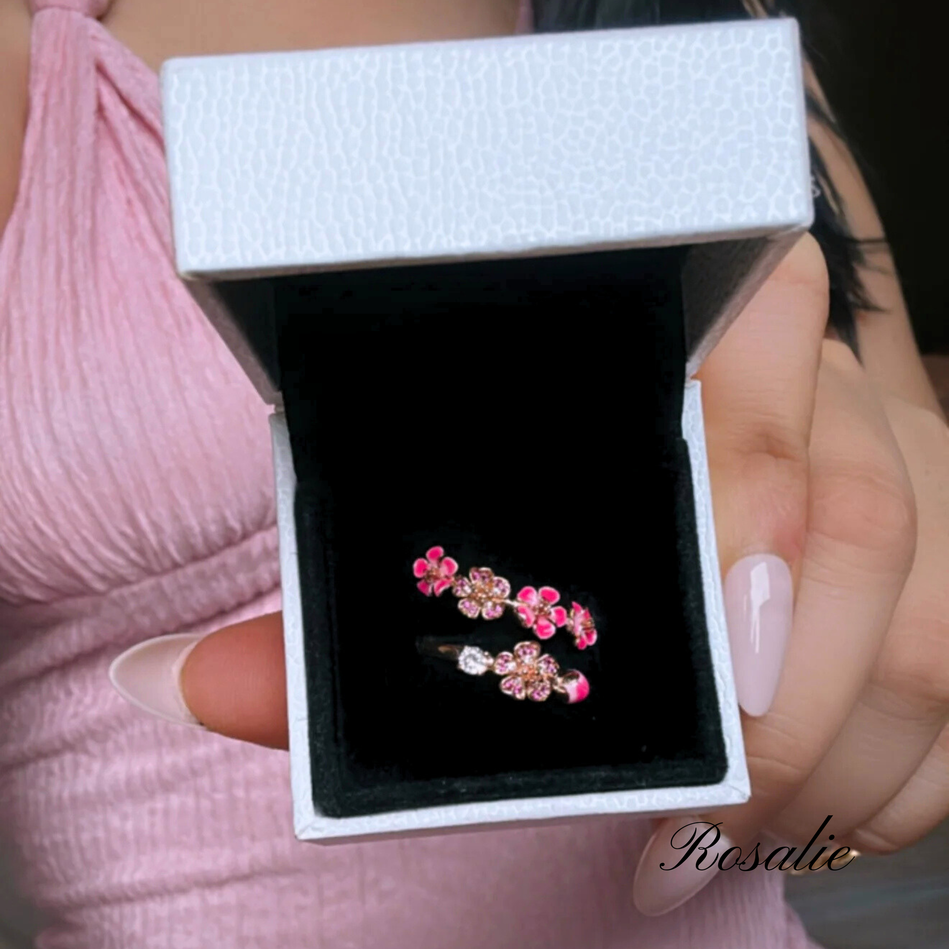 peach blossom - 【ring】| 925 silver