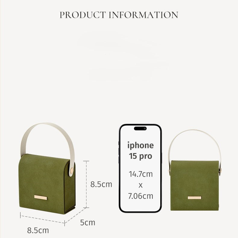 Cute Handheld Jewelry Travel Case | Portable PU Leather Jewelry Organizer Box