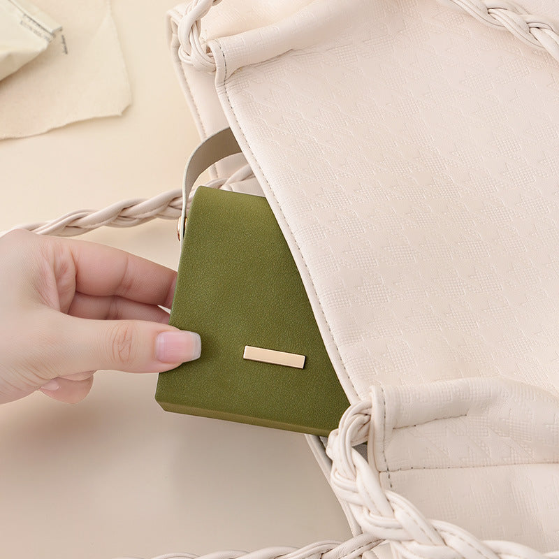 Cute Handheld Jewelry Travel Case | Portable PU Leather Jewelry Organizer Box