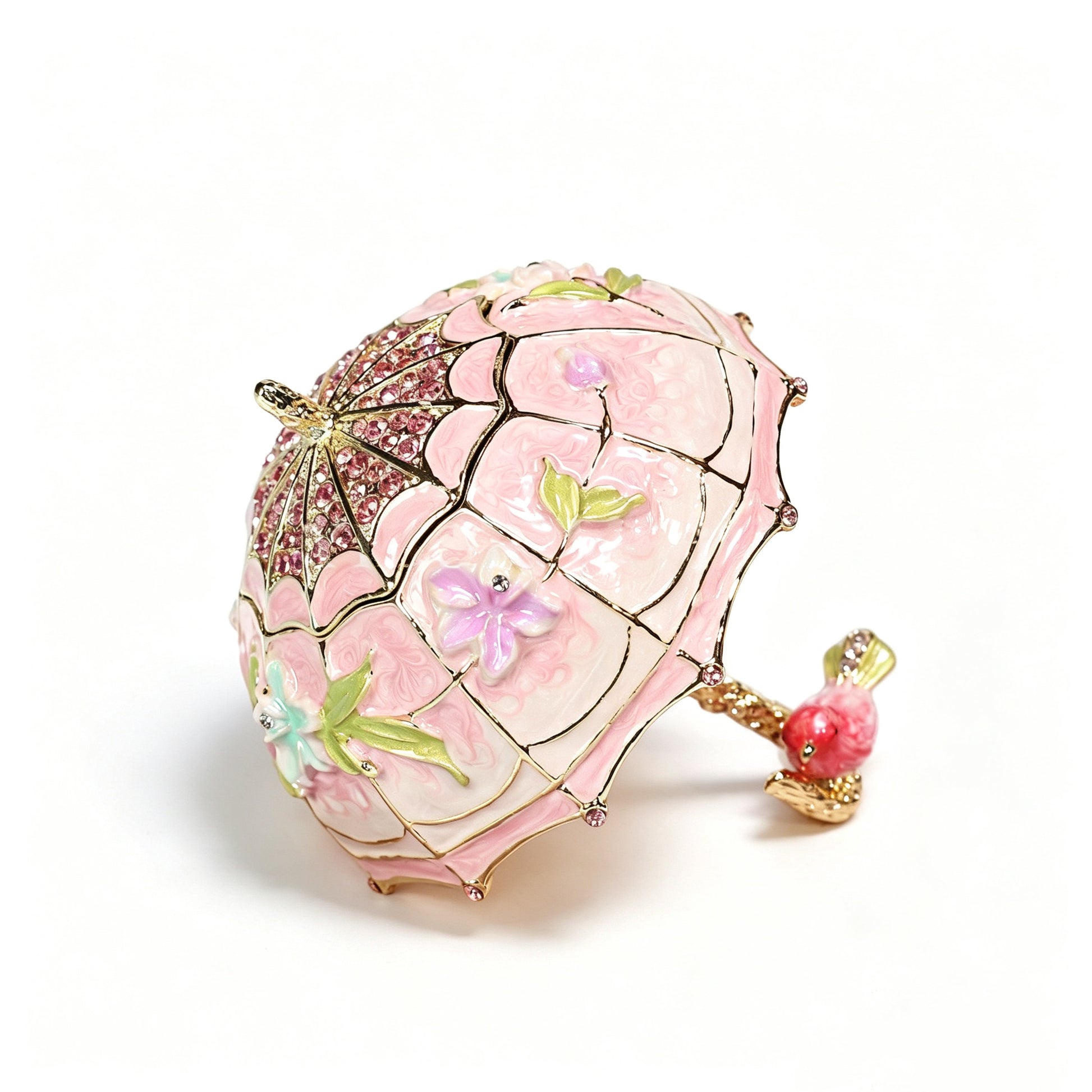 Umbrella‑Shaped Enamel Jewelry Storage Box