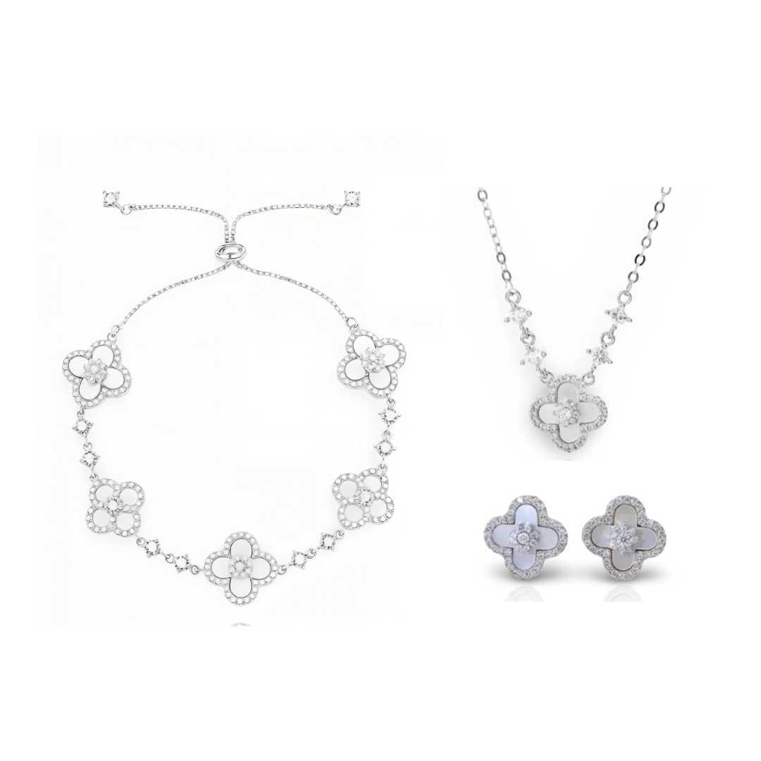Silver Sakura Set（necklace/bracelet/earing/ring）