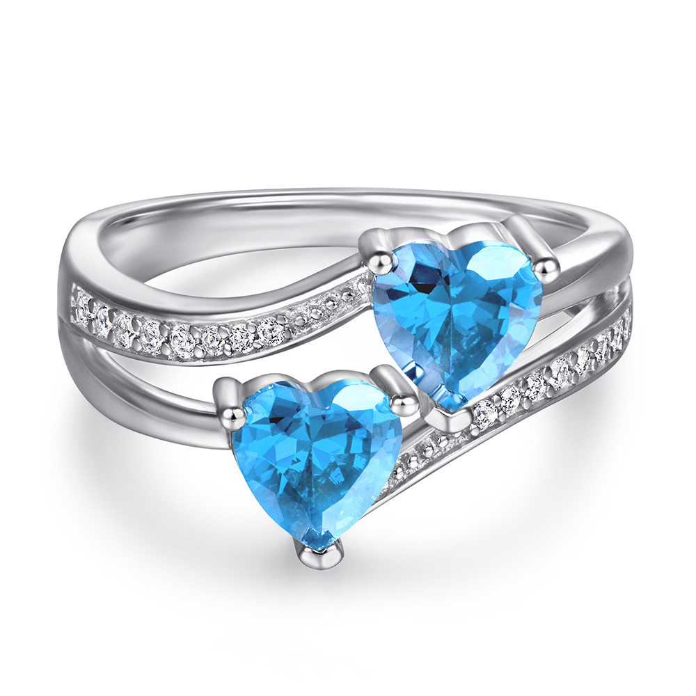 Twin Heart Ring | 925 silver