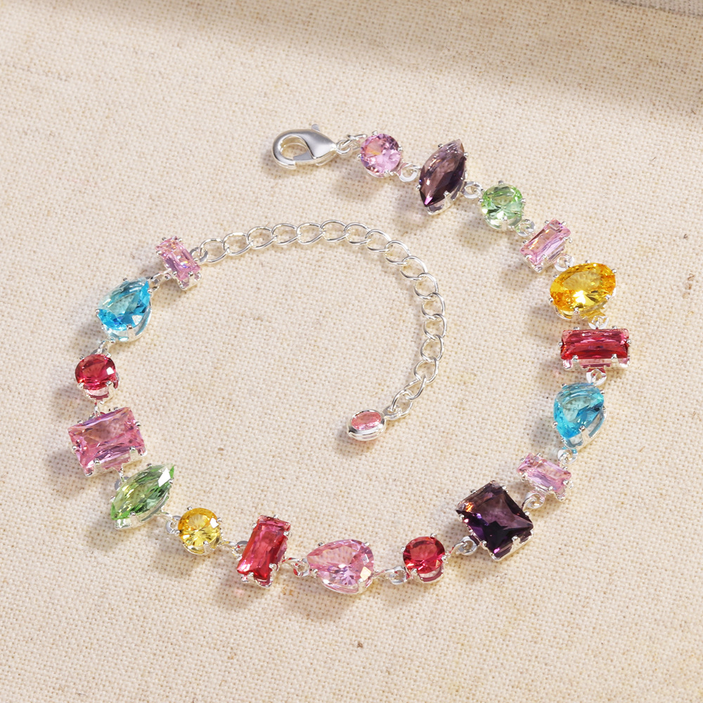 Colorful Crystal Charm Bracelet /Necklace